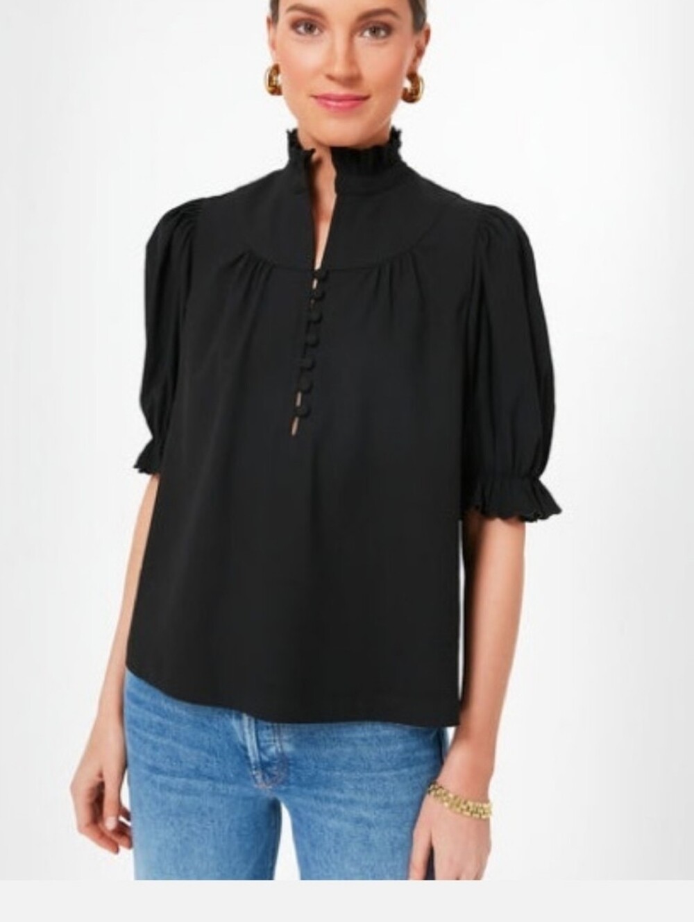 Pomander Place Black Selena Blouse